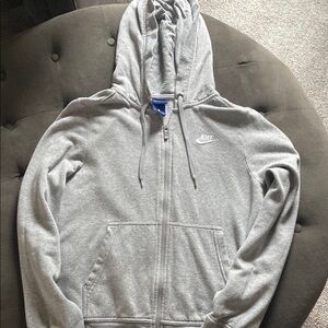Nike Gray Lightweight Hooded Jacket